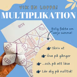 Vik en loppa - multiplikation