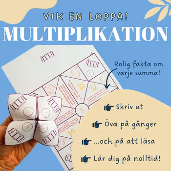 Vik en loppa - multiplikation