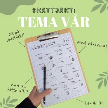 Skattjakt i naturen - tema vår