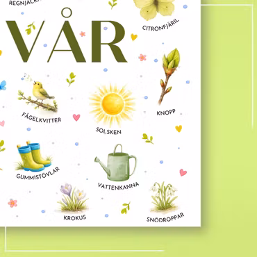 Årstidsposter -  vår