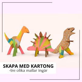 Dinosaurier - pyssel, knep & knåp