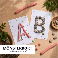 Mönsterkort – bokstäver A-Ö