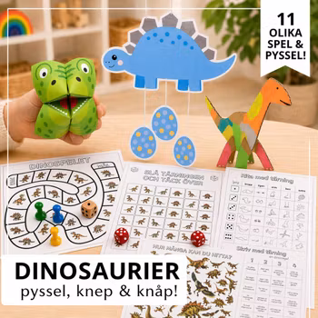 Dinosaurier - pyssel, knep & knåp