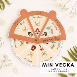 Min vecka - håll koll på veckodagarna