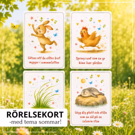 Rörelsekort - med tema sommar!
