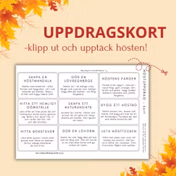 Höstkul – pyssel, spel och naturuppdrag