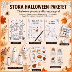 Stora Halloween-paketet – 7 pyssel, lekar & aktiviteter