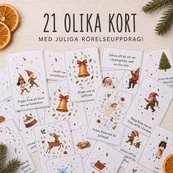 Rörelsekort - med tema jul!