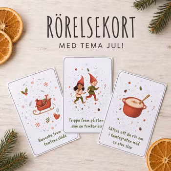 Rörelsekort - med tema jul!