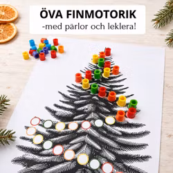 Öva finmotorik - jultema