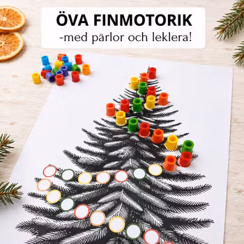 Öva finmotorik - jultema