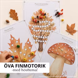 Öva finmotorik – hösttema