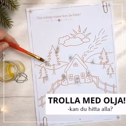 Trolla med olja - jultema