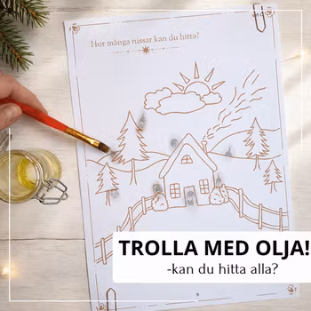 Trolla med olja - jultema