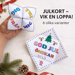 Julkort - vik en loppa!