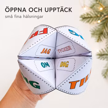 Julkort - vik en loppa!