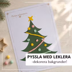 Pyssla med leklera - dekorera bakgrunden