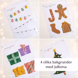 Pyssla med leklera - dekorera bakgrunden
