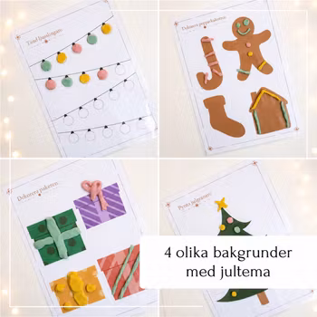 Pyssla med leklera - dekorera bakgrunden