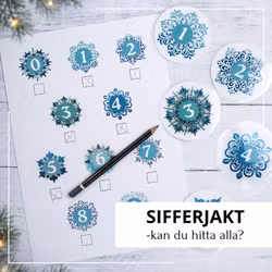 Sifferjakten - snöflingor
