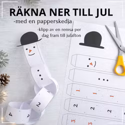 Räkna ner till jul - snögubbe