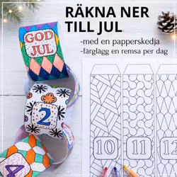 Räkna ner till jul - färglägg