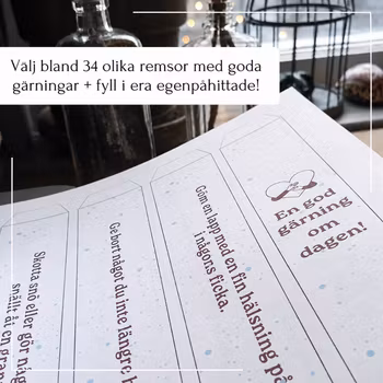Räkna ner till jul - en god gärning om dagen
