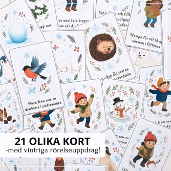 Rörelsekort - med tema vinter!