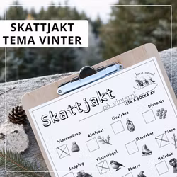 Skattjakt i naturen - tema vinter
