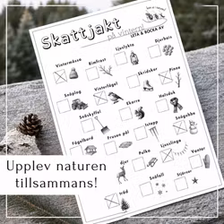 Skattjakt i naturen - tema vinter