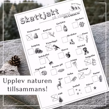 Skattjakt i naturen - tema vinter