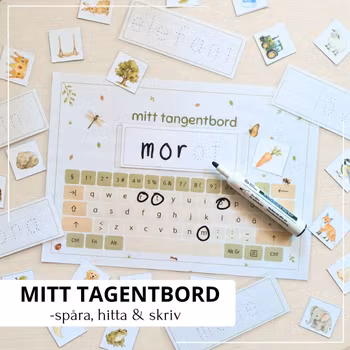 Mitt tangentbord – spåra, hitta och skriv