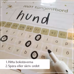 Mitt tangentbord – spåra, hitta och skriv