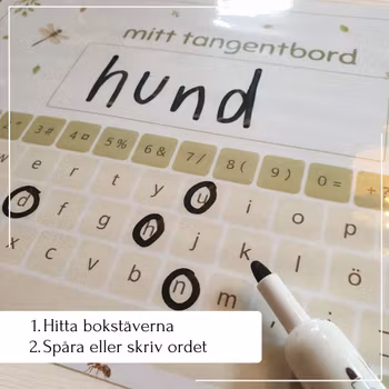 Mitt tangentbord – spåra, hitta och skriv