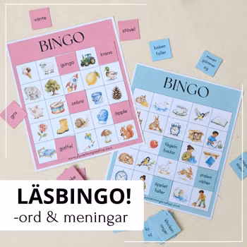 Läsbingo – ord och meningar