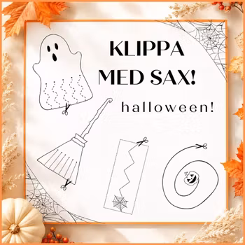 Klippa med sax - tema halloween