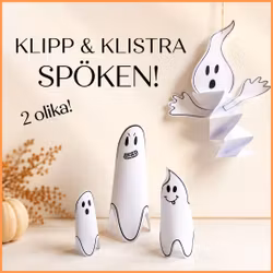 Klipp & klistra spöken - mallar