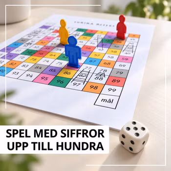 Spel med siffror upp till hundra