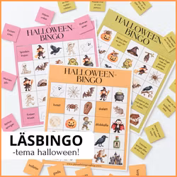 Läsbingo - Halloween | Ord och meningar