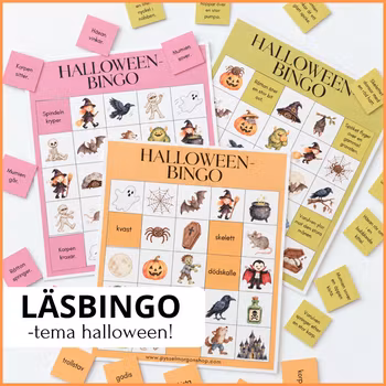 Läsbingo – Halloween | Ord och meningar