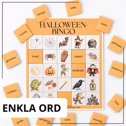 Läsbingo - Halloween | Ord och meningar