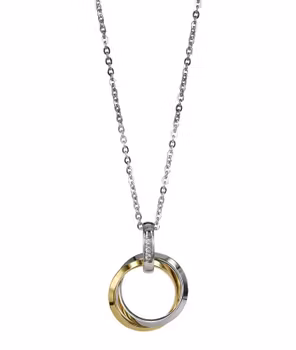 Astrid & Agnes Carolin Halsband Long guld/stål
