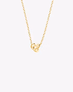 Drakenberg Sjölin LE KNOT DROP NECKLACE GOLD