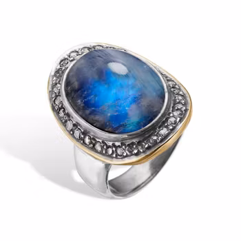 By Birdie Ring Corso BoHo Rainbow Moon