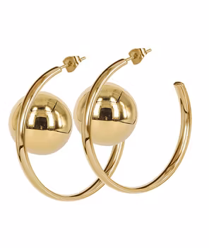 Astrid & Agnes ESSIE Hoops Örhängen Guld