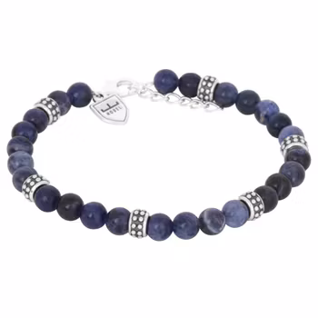 Nobel SILVERARMBAND/BEADSARMBAND | Lapis Lazuli | Blå