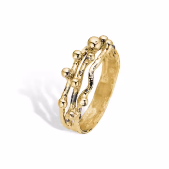 By Birdie Ring Harlem Buds-3 Golden