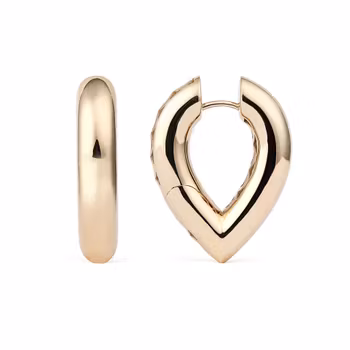 Engelbert1920 Drop Link Earrings Big Plain 28 mm