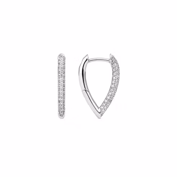 Engelbert1920 Drop Link Earrings Mini Diamond Pavé 18 mm