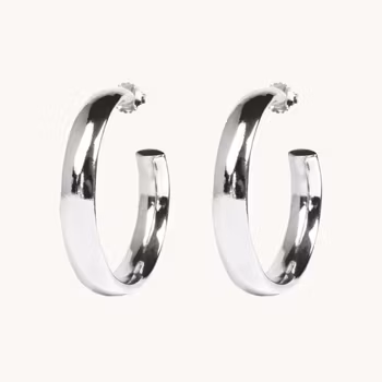 Emma Israelsson LARGE HOOPS SILVER